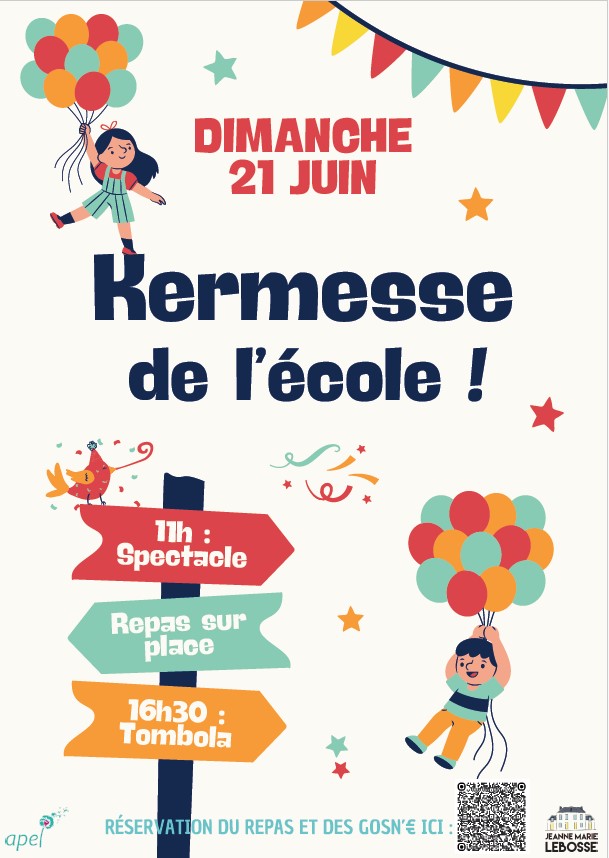 affiche kermesse JML 2026
