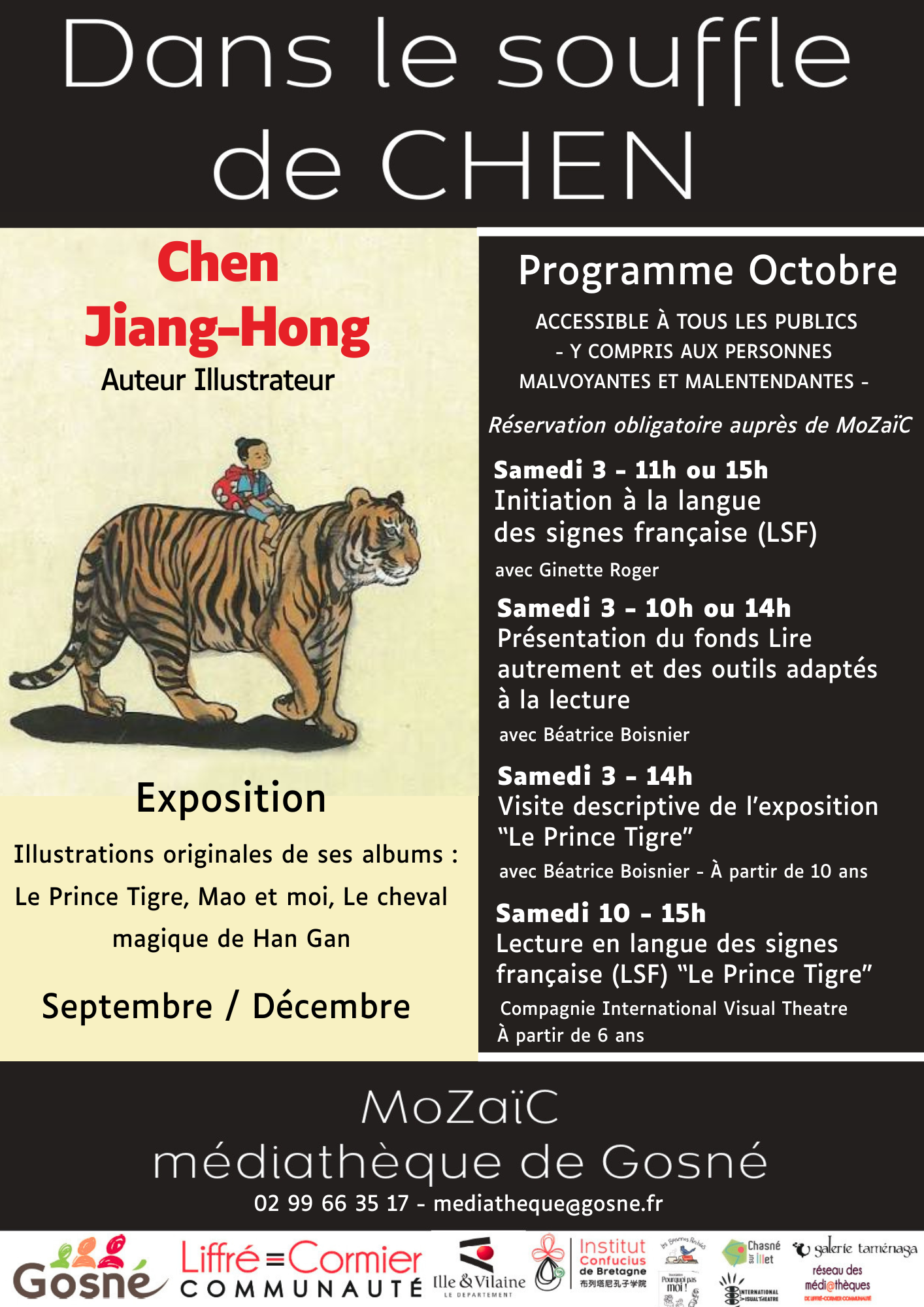 Programme Octobre Public Accessible Médiathèque