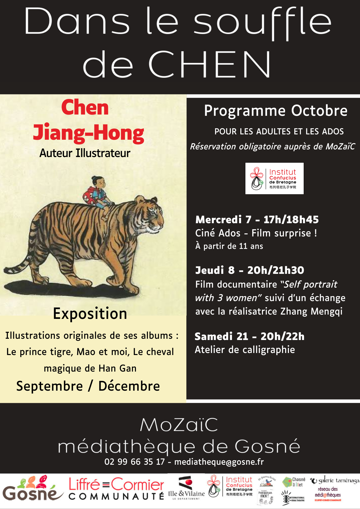 Programme Octobre Public ados adultes Médiathèque
